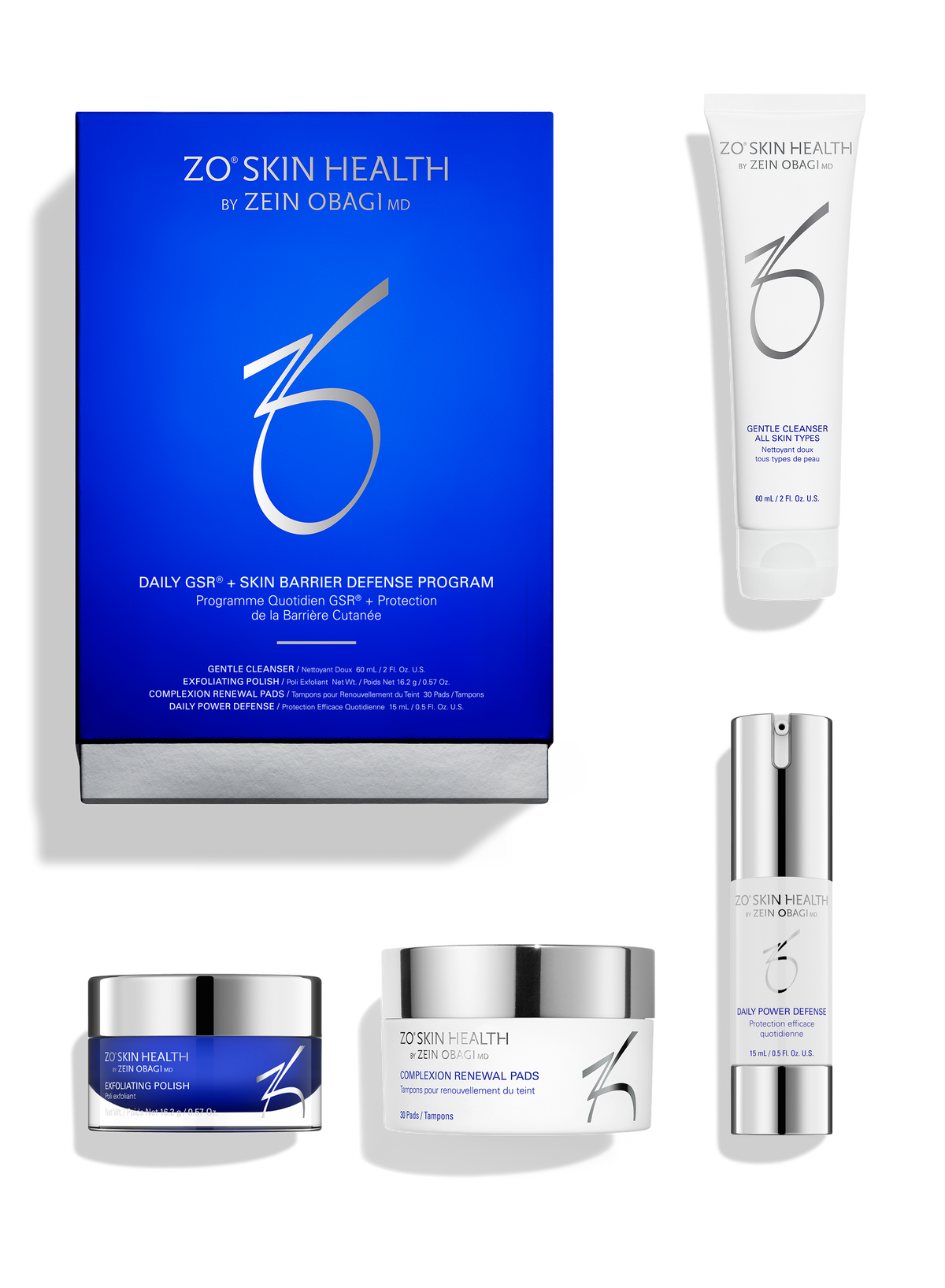 ZO Skin Health Daily GSR + Skin Barrier Defense Program – 4 produkter