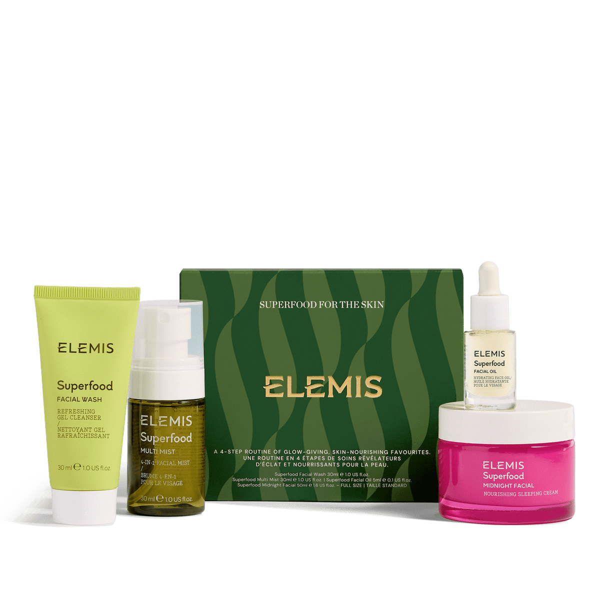 ELEMIS Superfood For The Skin – julegavesett med fire hudpleieprodukter
