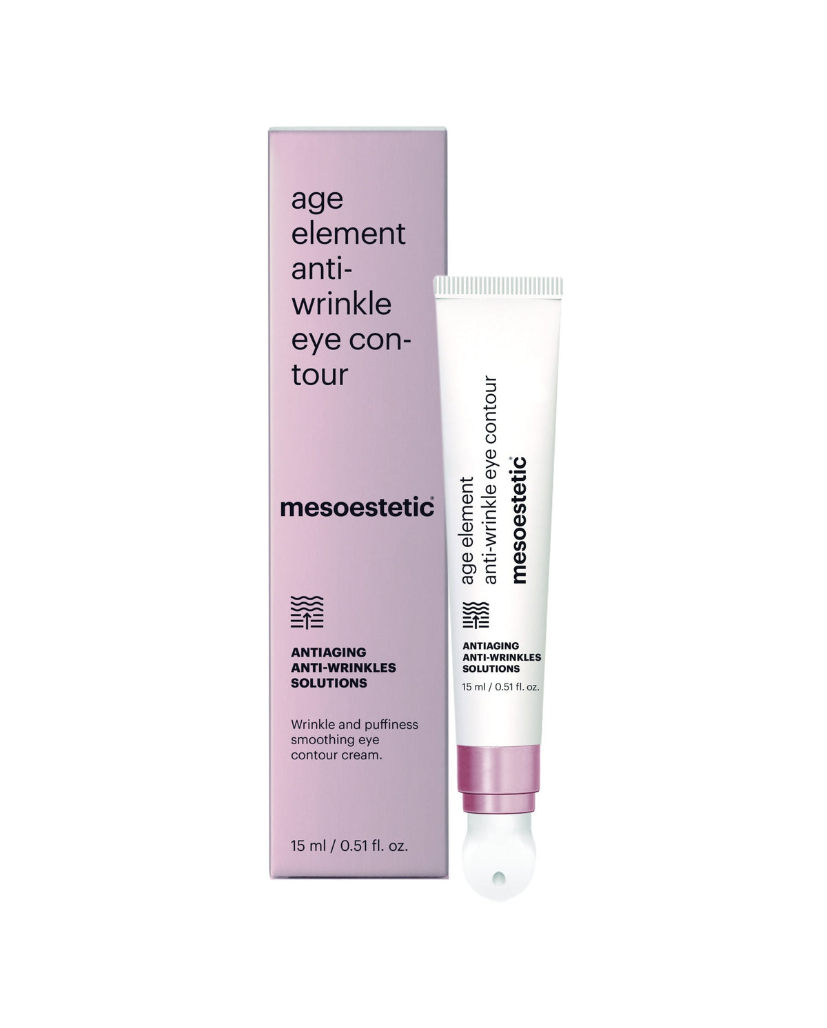 Mesoestetic Age Element Anti-Wrinkle Eye Contour 15 ml med keramisk applikator og ytteremballasje