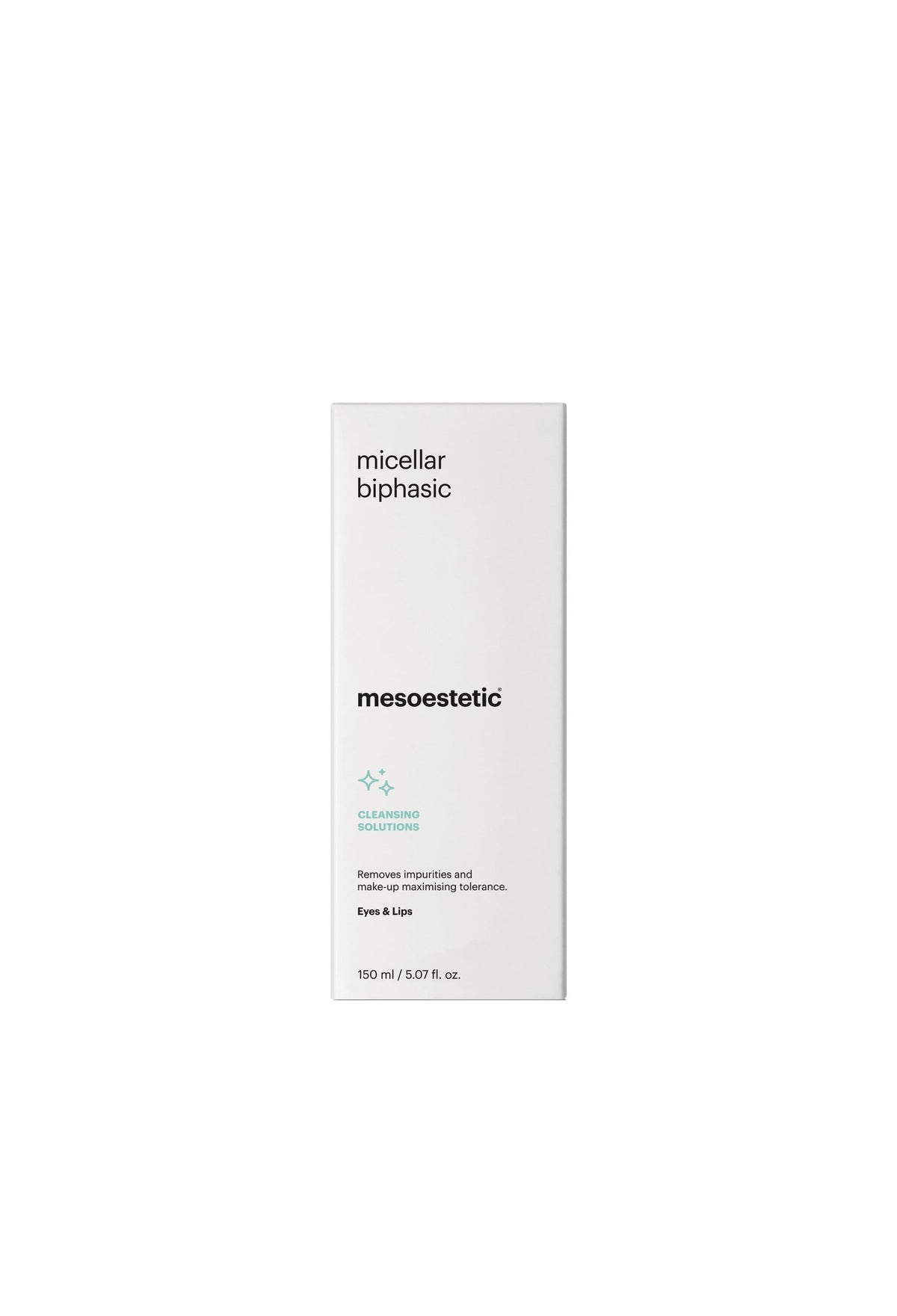 Ytteremballasje til Mesoestetic Micellar Biphasic 150 ml